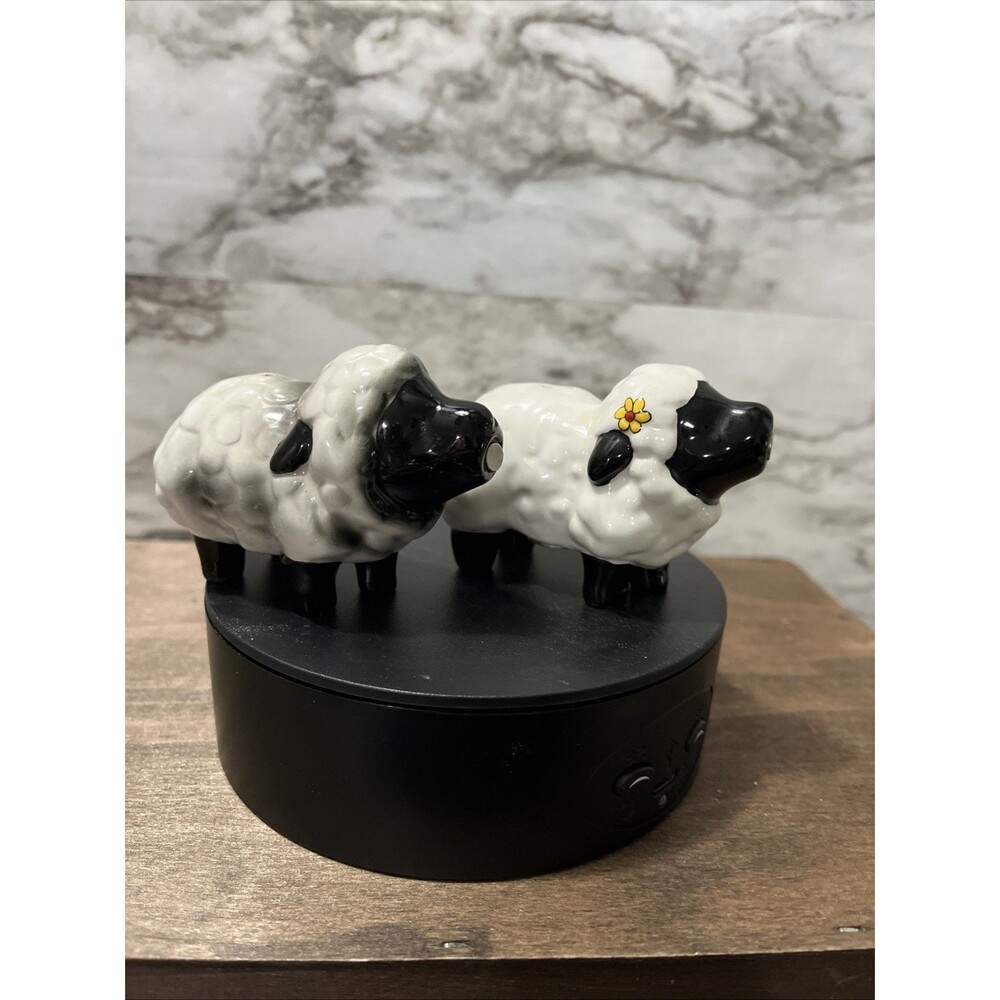 Kissing Sheep Magnetic Salt & Pepper Shakers